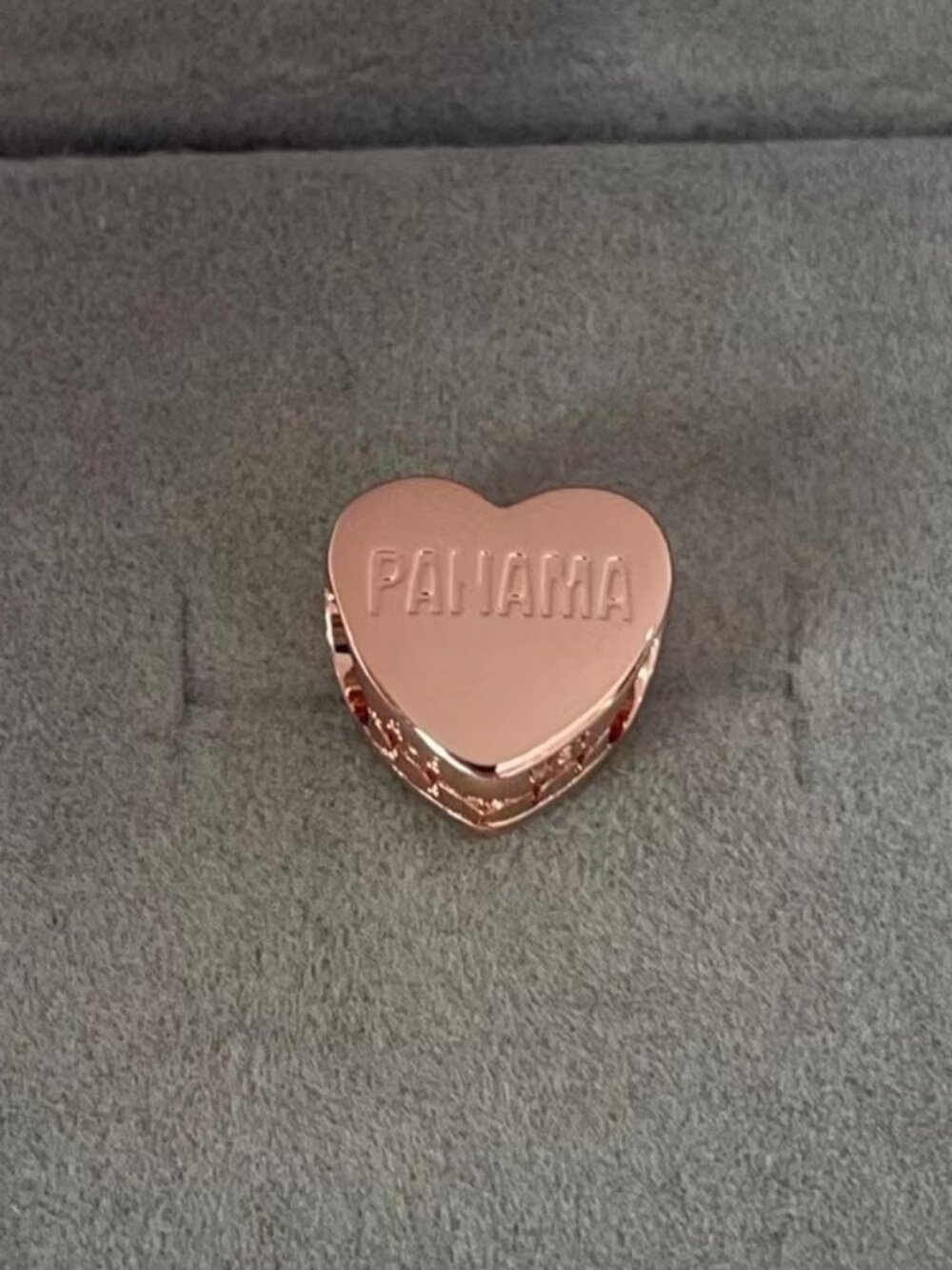 Pandora Panama Heart Charm Bead Pendant I Love Panama Charm